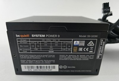 be quiet! System Power 9 S9-500W 500W ATX Netzteil #NT25