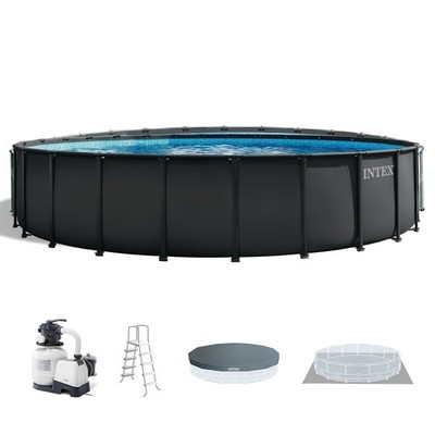 Intex Ultra XTR Frame Round Above Ground Swimming Pool Set with Pump