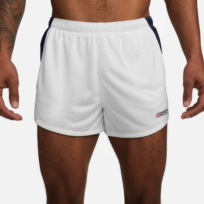 Men's L Nike Track Club Dri-FIT 3" Brief-Lined Running Shorts White FB5541-121