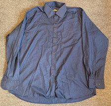 Giorgio Armani Le Collezioni Dress Shirt Mens 17 Blue 100 Cotton