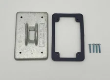 Crouse-Hinds DS32G Toggle Switch Cover Flush Mount w/ Gasket Cast Iron