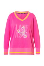 Laurasøn Damen Sweatshirt V Ausschnitt Langa...