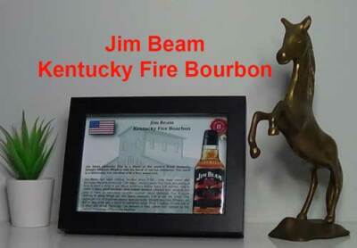 Jim Beam Kentucky Fire Bourbon Whiskey - Novelty