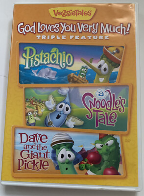Veggietales Triple Feature Pistachio,Snoodle's Tale Dave