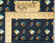 Star Wars Rainbow Empire Helms Darth Vader Storm Trooper BY HALF YARD 100%Cotton