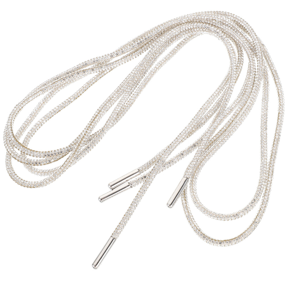 APL 1 Paio Lacci per Scarpe in Cristallo Glitterato Strass Lacci per Scarpe