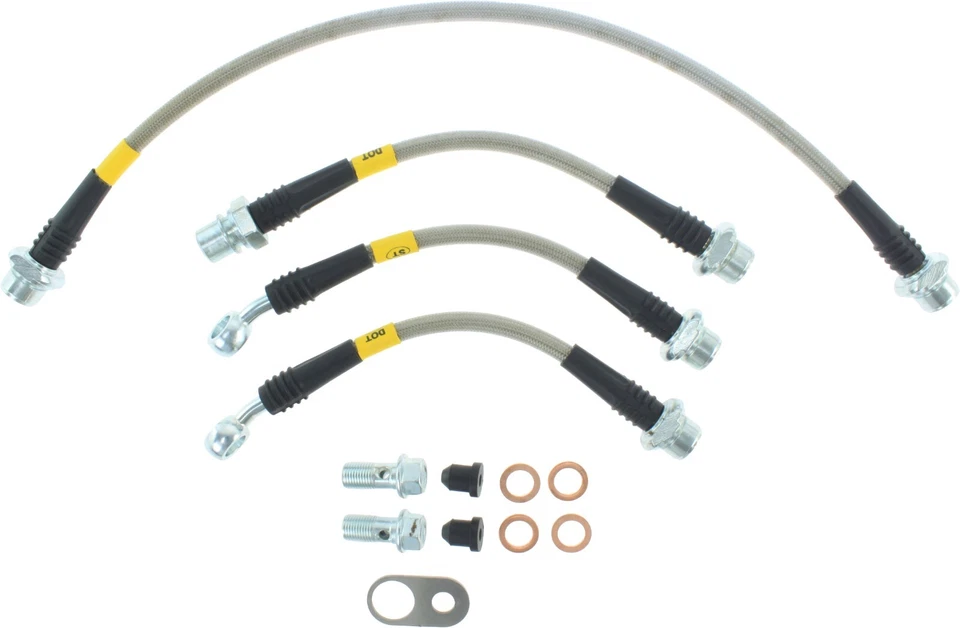 StopTech 950.44525 Stainless Steel Rear Brake Line Kit for 16-17 Toyota Prius V - Imagem 3 de 3