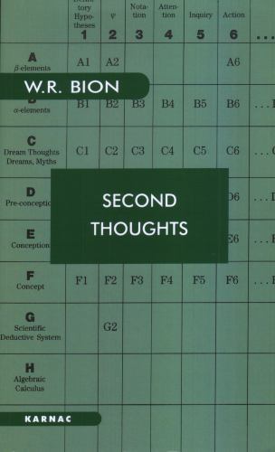 Second Thoughts: Selected Papers on Psychoanalysis, R. Bion, Wilfred, Good Book