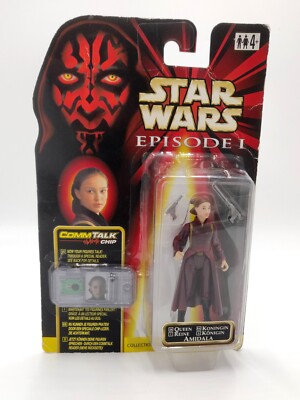 STAR WARS Queen AMIDALA HASBRO COMMTALK Chip Never Opened 1999