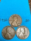 1926-PDS LINCOLN WHEAT CENT SET, High Grade condition coins, set #30