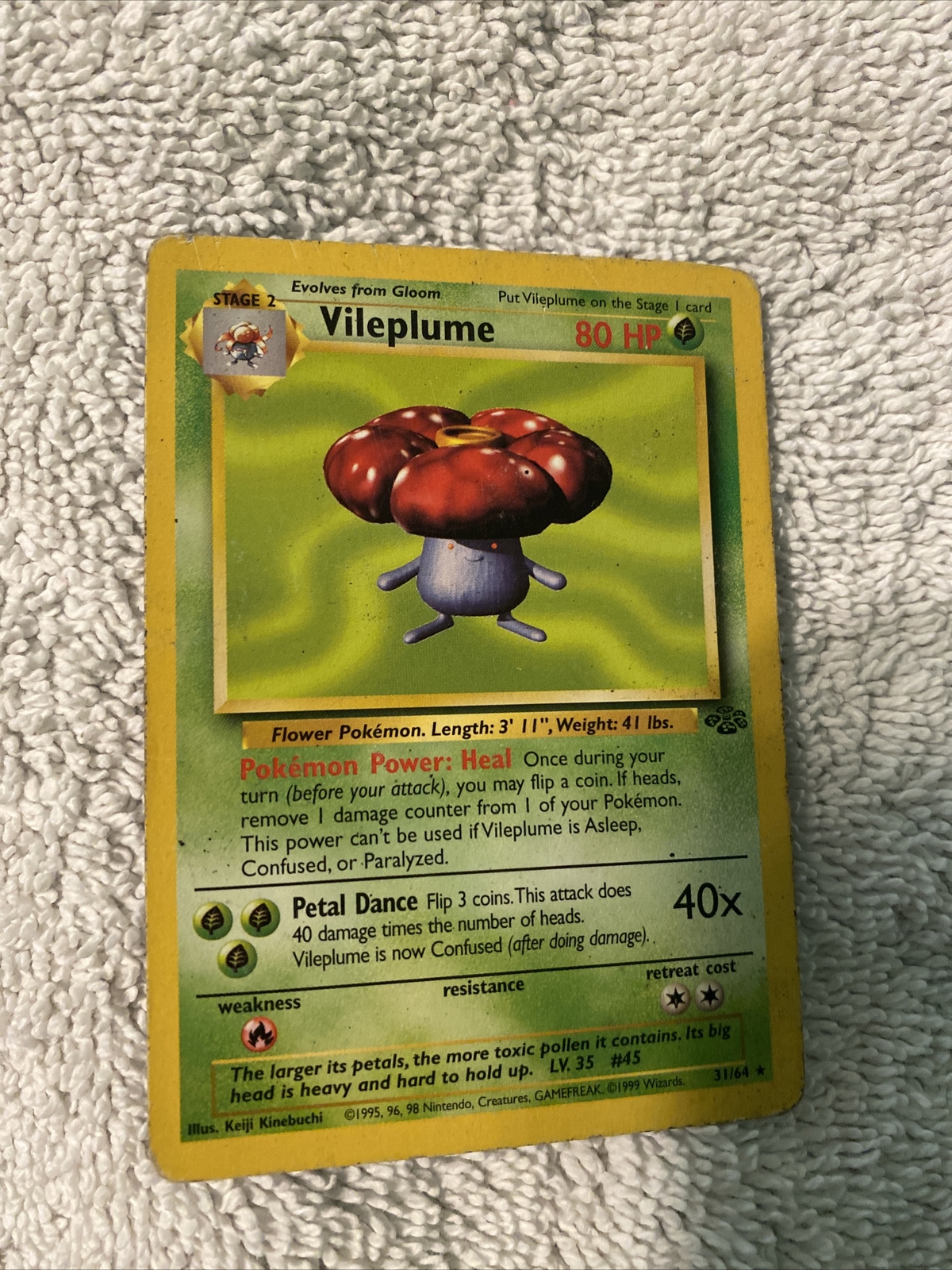 Pokemon Card - Jungle 31/64 - VILEPLUME (rare) - NM/Mint