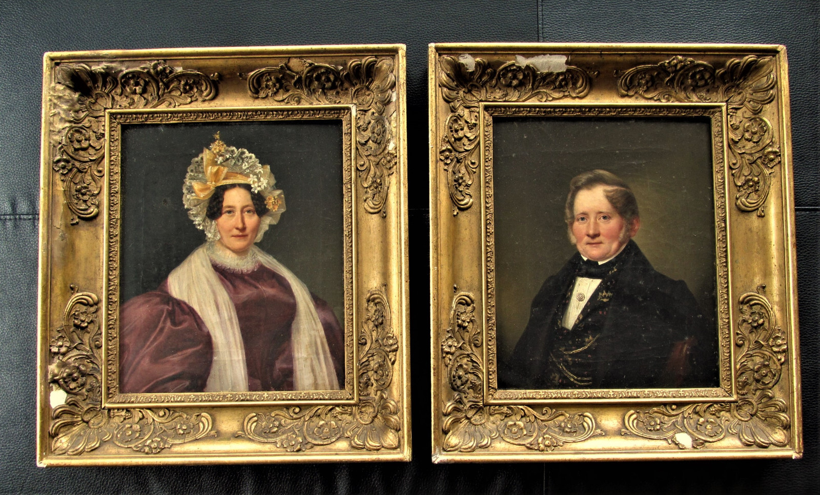 Nobility paintings oil paintings on canvas portraits all in original condition