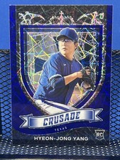 2021 Panini Chronicles Crusade HYEON-JONG YANG Texas Rangers Blue Velocity RC
