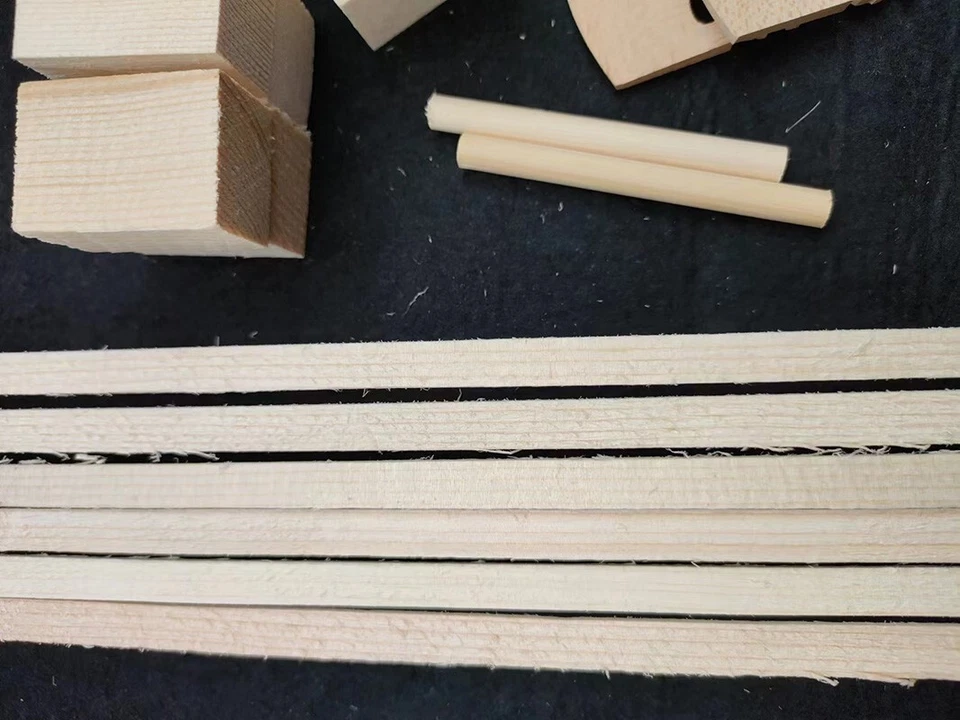 1 Set Spruce Violin linings Top Corner blocks INSIDE WOOD Blanks,Bass bar+bridge - Image 3 of 4