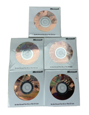 Lot of 5 Microsoft Office One Note 2007 Edition Full Version With Product Key