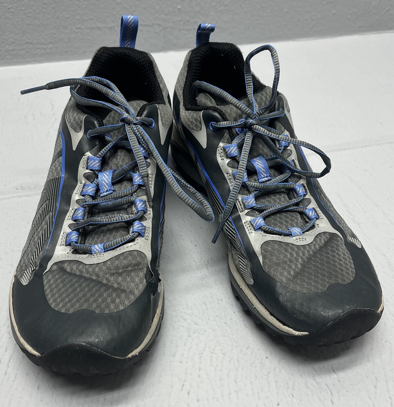 Scarpe da trekking Merrell Siren Edge Trail da donna taglia 10 grigio blu suola Vibram