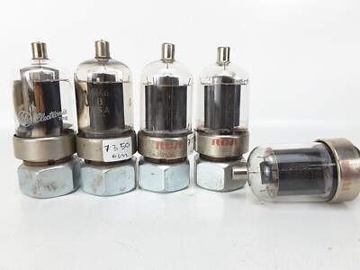 #ad 6146B 6883B RCA AND GE TEST NOS LOT OF 5 VACUUM TUBES $120.00