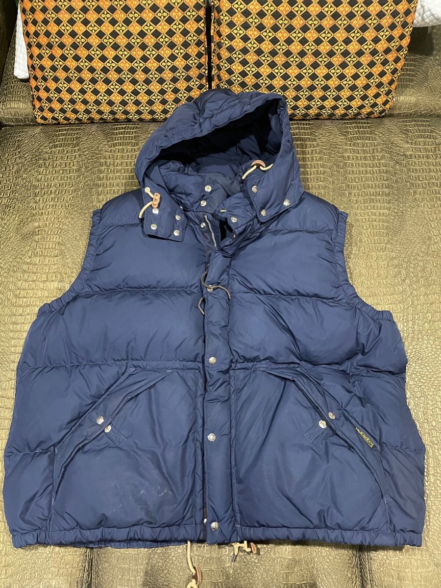 Polo Ralph Lauren Hooded Water-Repellent Down Vest NAVY Size 4XB USED | eBay