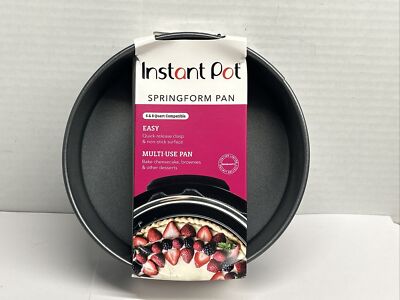 Instant Pot Springform Pan Quart compatible nonstick quick release  clasp