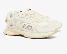 Lacoste L003 NEO 2025 Men's Sneakers Off White / Light Brown. USA Sizes 8 to 12