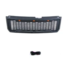 Black Front Grille Fits For  2008 - 2012 FORD Escape/ Kuga Upper Grill W/LED