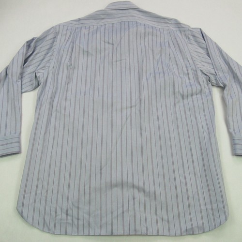 Jos. A. Bank Shirt Mens 16 Blue Gray Stripes Casual Long Sleeve Signature - Picture 5 of 8