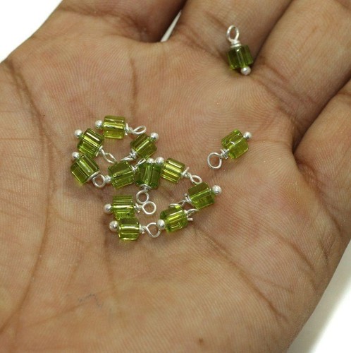 100 Pcs, 4mm Glass Loreal Beads Silver Plated - Picture 22 of 36
