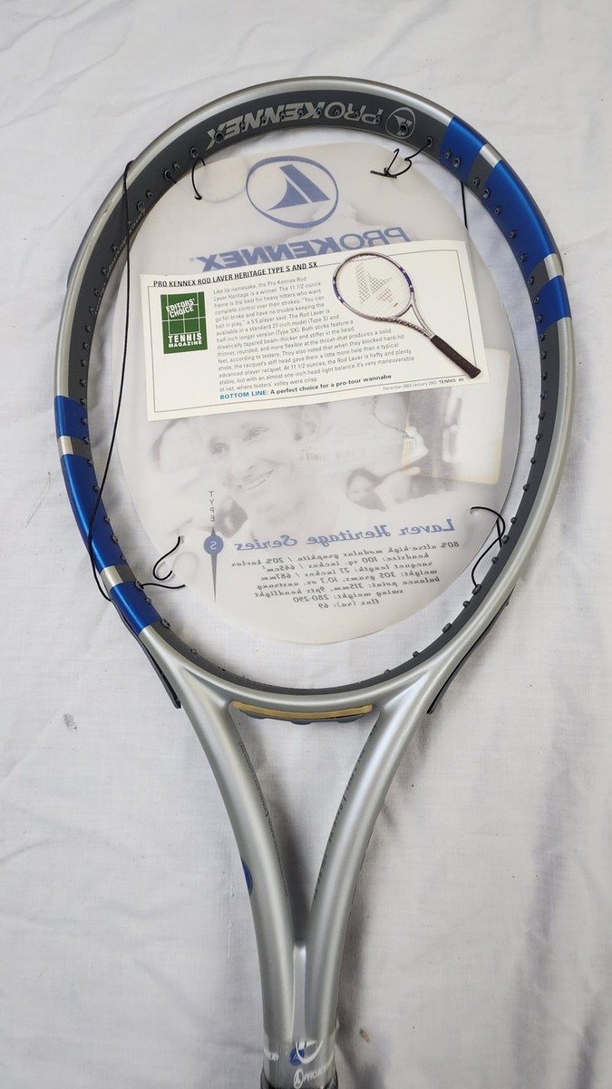 Pro Kennex Laver Heritage Type S Tennis Racket w/ Dampener 4 3/8