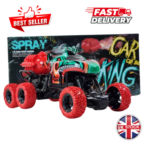Remote Control Car 1:16 Scale RC Monster Truck Toy with Smoke Spray 4WD - Picture 2 of 23