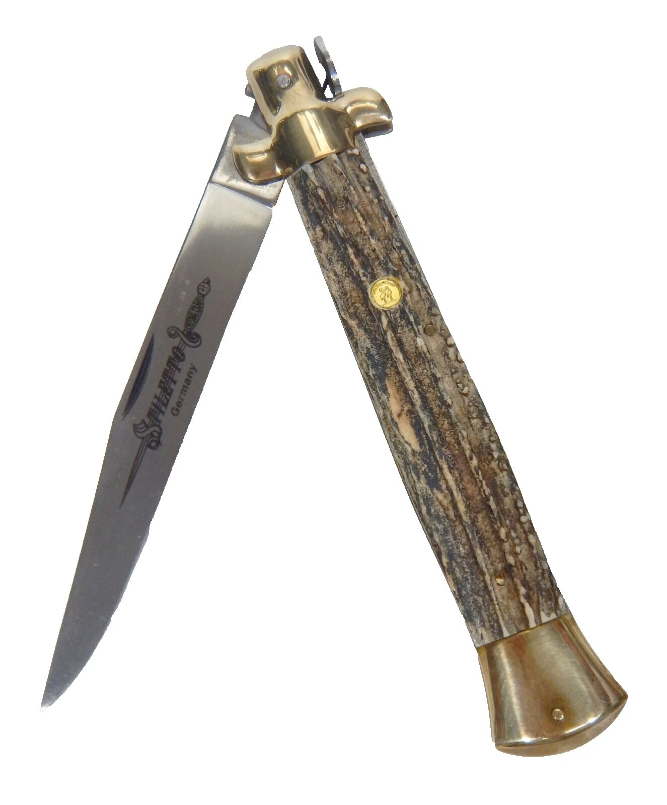 Vintage de colección Stiletto Manual cuchillos plegables producidos en fábricas