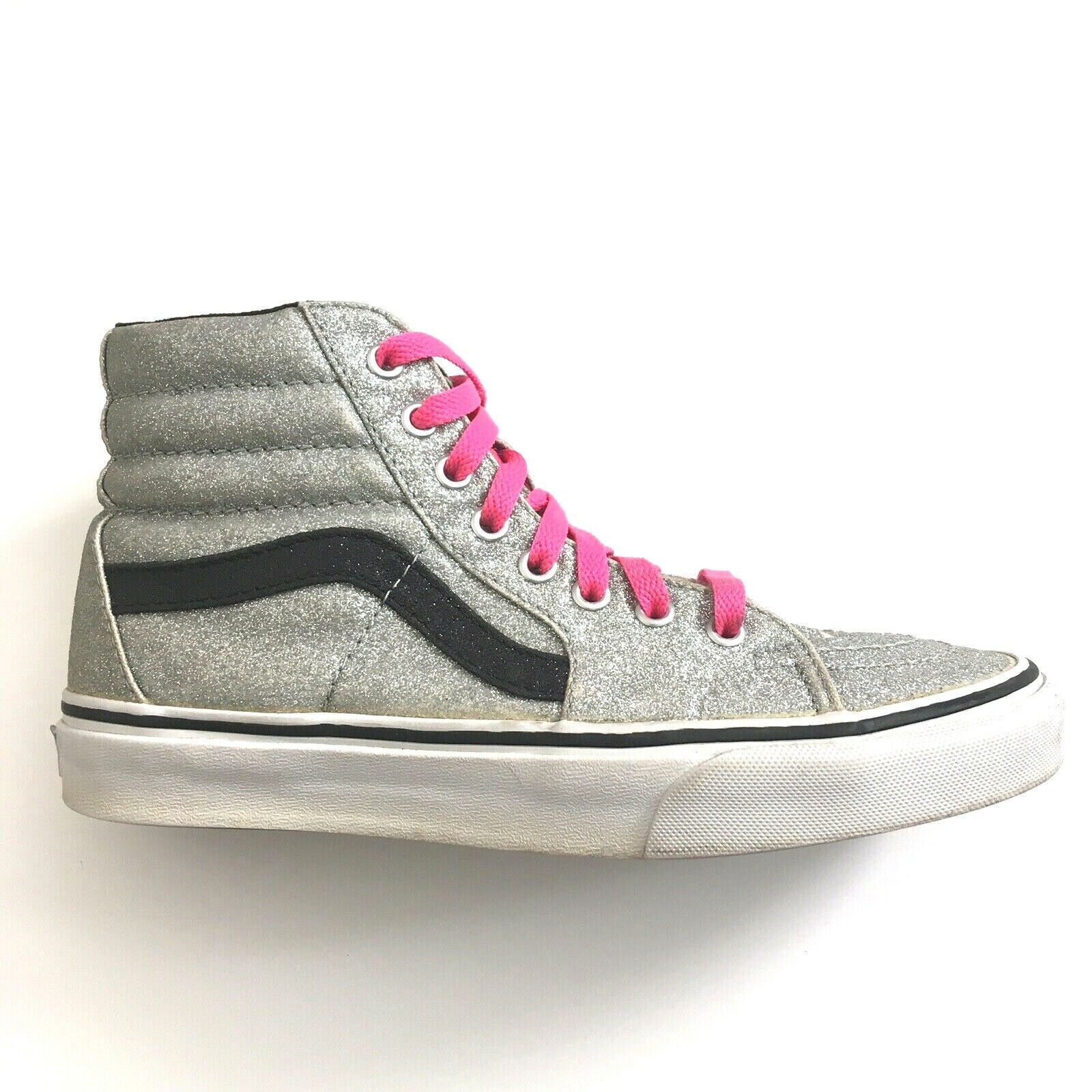 Vans Shoes Womens Size 8 Silver High Top Sparking… - image 1