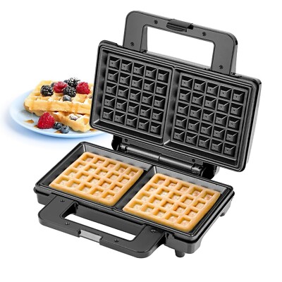 Tiefenfüllung Waffelmaschine Eisen Antihaftbeschichtet Kochteller belgische Waffel 1000W Geepas