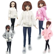 Fashion Doll Clothes Sweatshirt Coat For 11.5in. Doll Outfits Hoodie Shoes 1/6