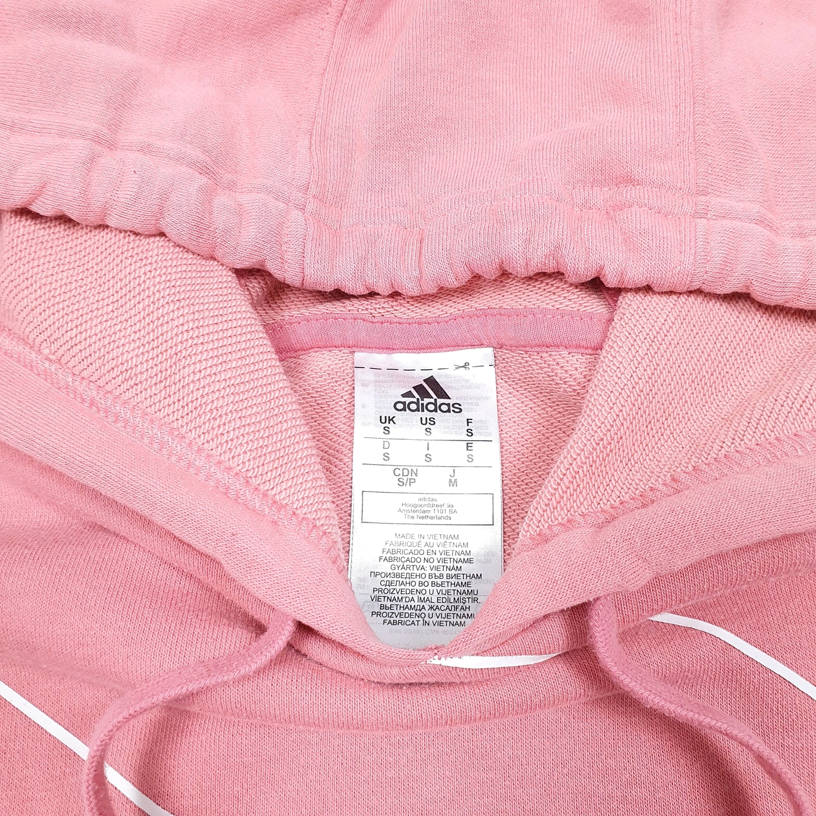 ADIDAS Hoodie Spellout Jumper Sweatshirt Womens S image 2