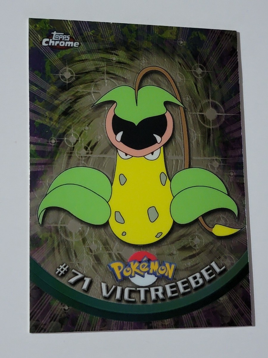 Pokemon Topps #71 VICTREEBEL Chrome Holo Foil TV Animated Edition