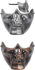ADULT SKELETON SKULL CRAZY MEN INSANE RESTRAINT HANNIBAL LECTER COSTUME MASK