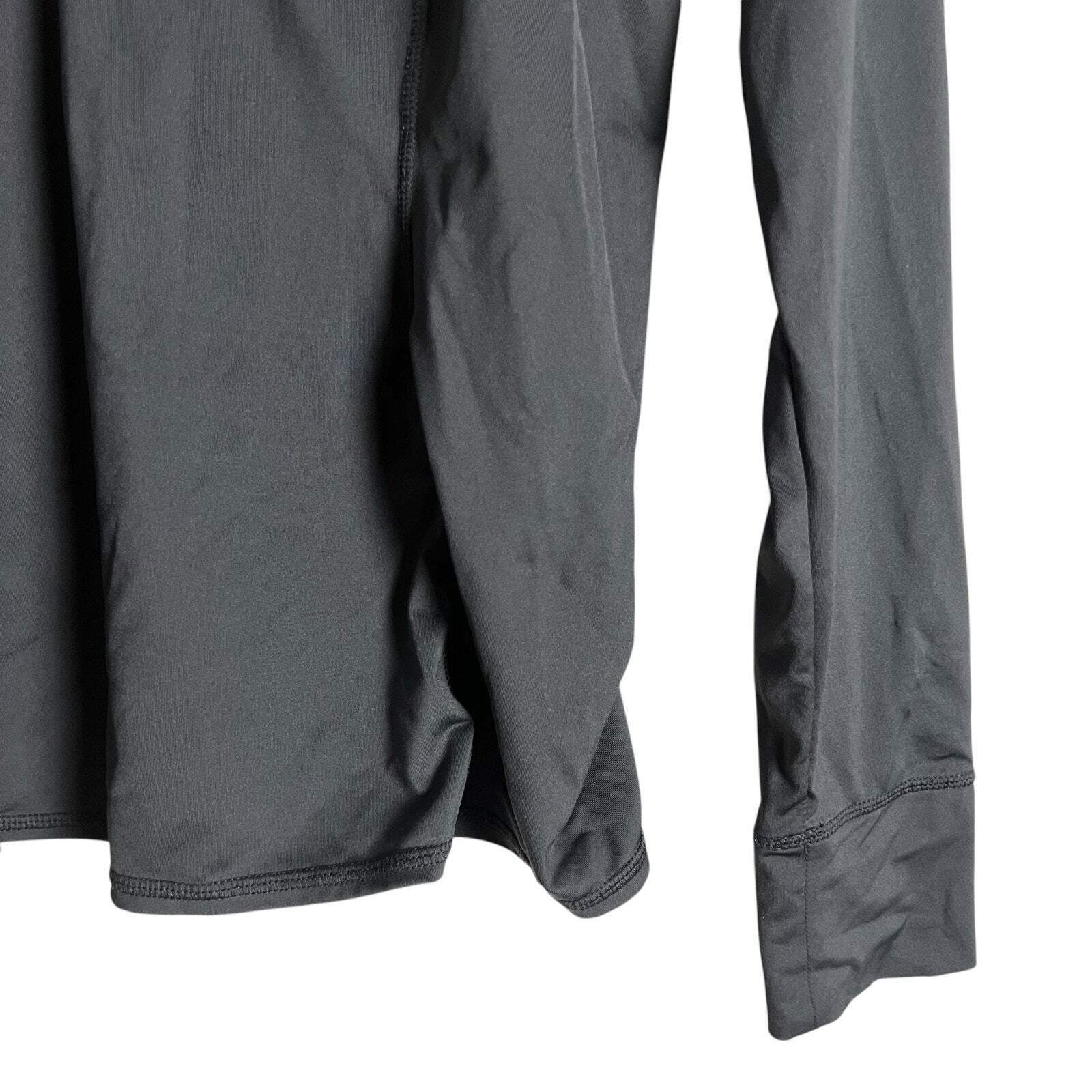 Athleta Interpid Sun Shield Gray Long Sleeve Quar… - image 4