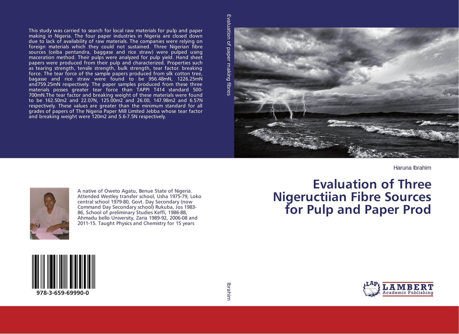Thumbnail - Haruna Ibrahim | Evaluation Of Three Nigeructiian Fibre Sources For