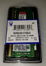 Kingston 4GB 2400MHz DDR4 SO-DIMM Laptop Memory Ram KVR24S17S6/4