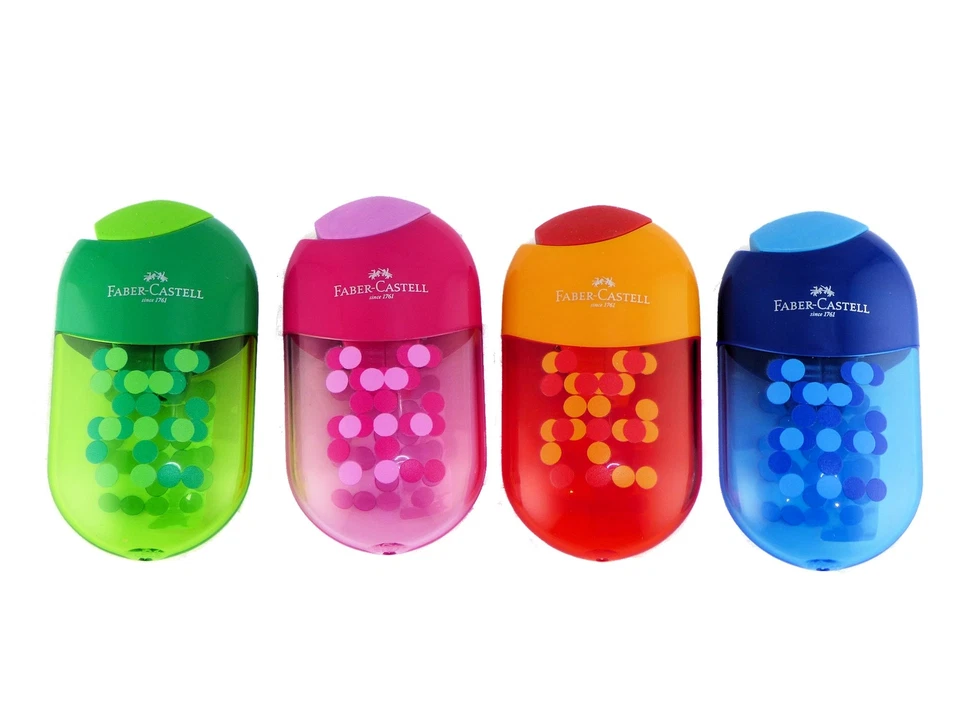 Faber-Castell Doppelspitzdose mit Radierer Two Tone f. Standard und Jumbo Stifte