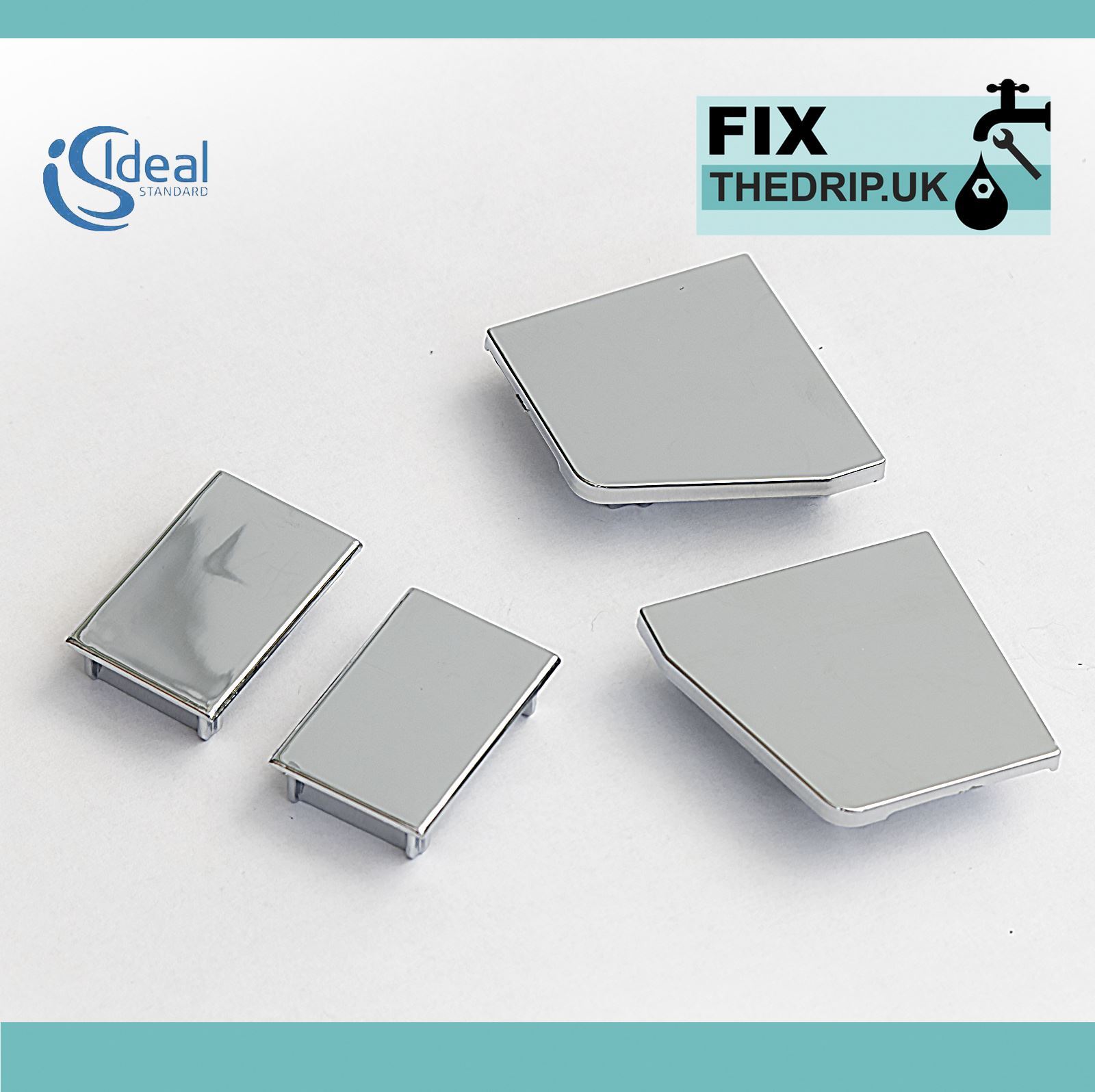 Ideal Standard T001096NU Plastic Cover Caps For Kubo A / Sliding Doors