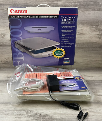 Canon CanoScan FB 620U Flatbed Scanner Open Box