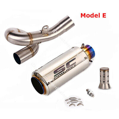 Slip for Kawasaki Ninja ZX6R ZX636 2009-2023 Exhaust Mid Link Pipe Muffler  Tips