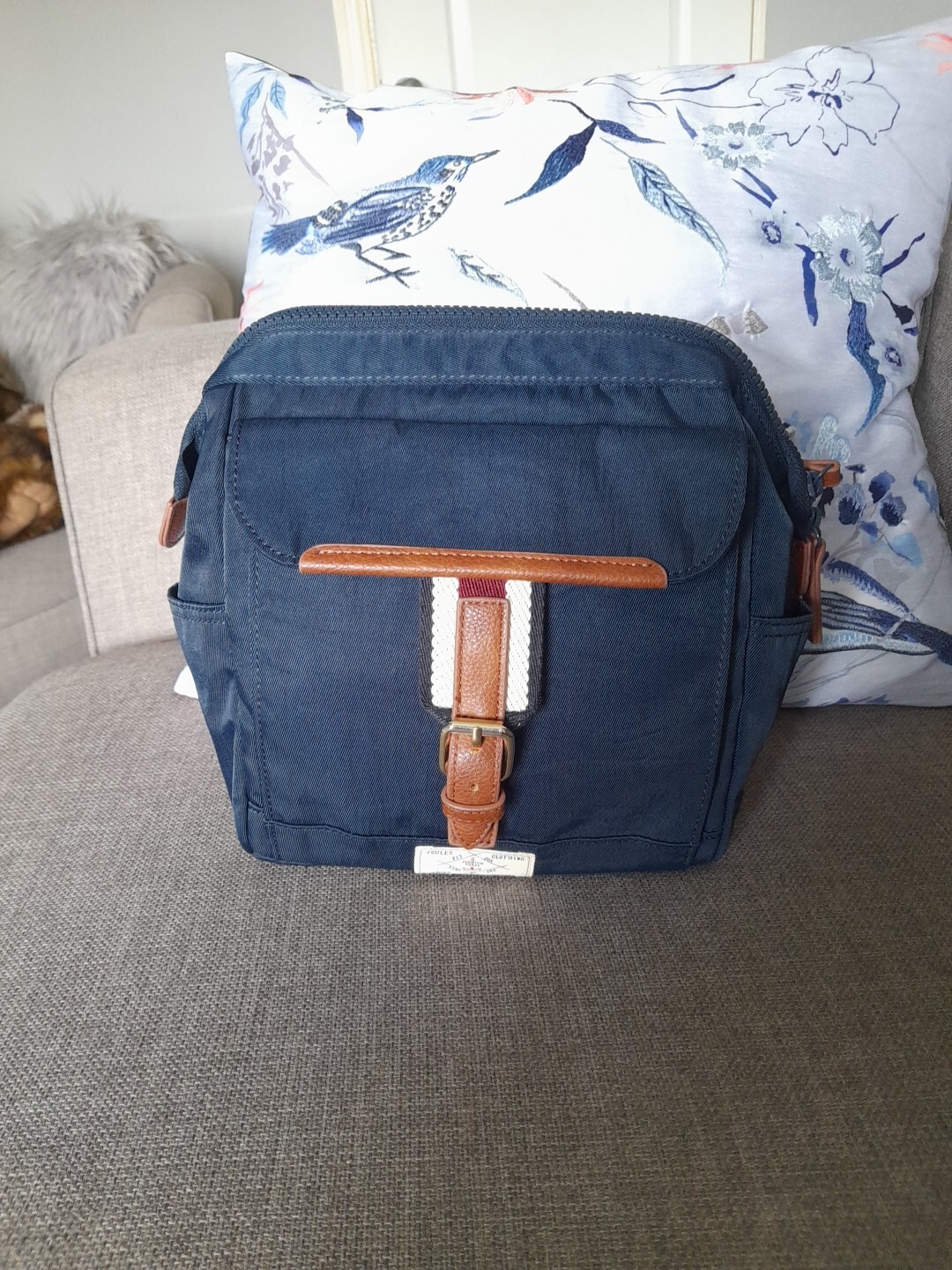 JOULES Wells Cross Body Bag Handbag French Navy Crossbody Framed Bag eBay