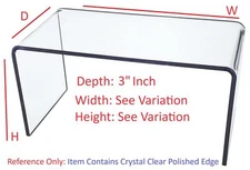 T'z Tagz Any 3-Inch-Deep Clear Acrylic Riser Display Stands New 2 Pack Variation