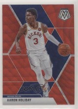 2019-20 Panini Mosaic Tmall Red Wave Prizm Aaron Holiday #7 0b3
