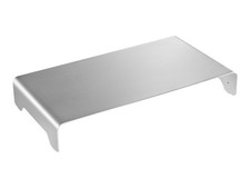 DIGITUS 10kg Aluminum Monitor Stand Thin Silver Raised DA-90369