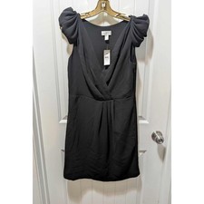 NEW! Ann Taylor Loft Black Ponte Professional Knee Length Dress Women Size 6