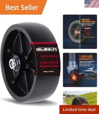 6" Trailer Jack Replacement Wheel with 3/8" Bolt and Nut, 1,200 lbs Capacity ...