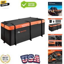 Hitch Mount Cargo Carrier Bag Soft Shell 100% Waterproof 20 Cubic Feet 59" 24...